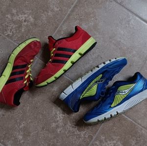 Adidas-Saucony Athletic Unisex Sneaker Beater Bundle 6 Youth/ 7.5 Wo.